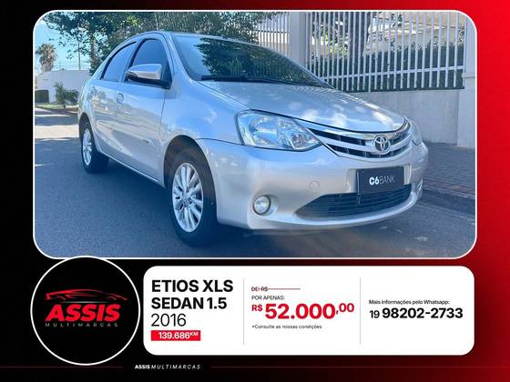TOYOTA ETIOS 1.5 XLS SEDAN 16V FLEX 4P MANUAL